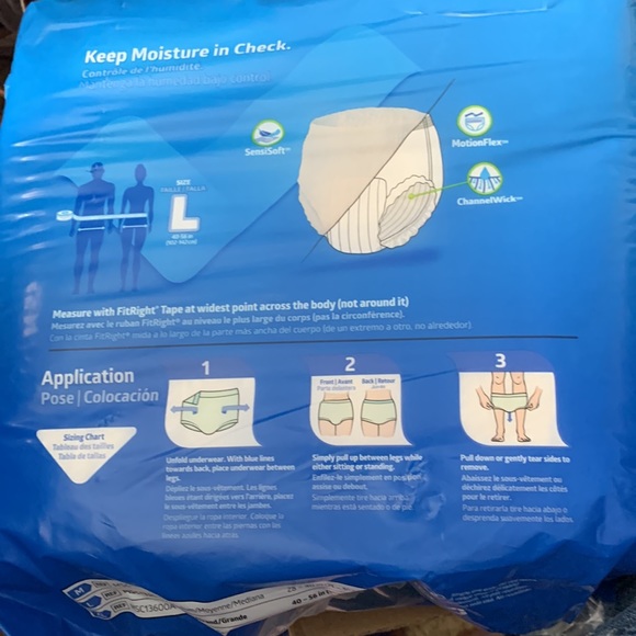 2 Pack Adult Bladder and bowel incontience - Picture 3 of 5